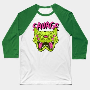 Savage Kitties Baseball T-Shirt